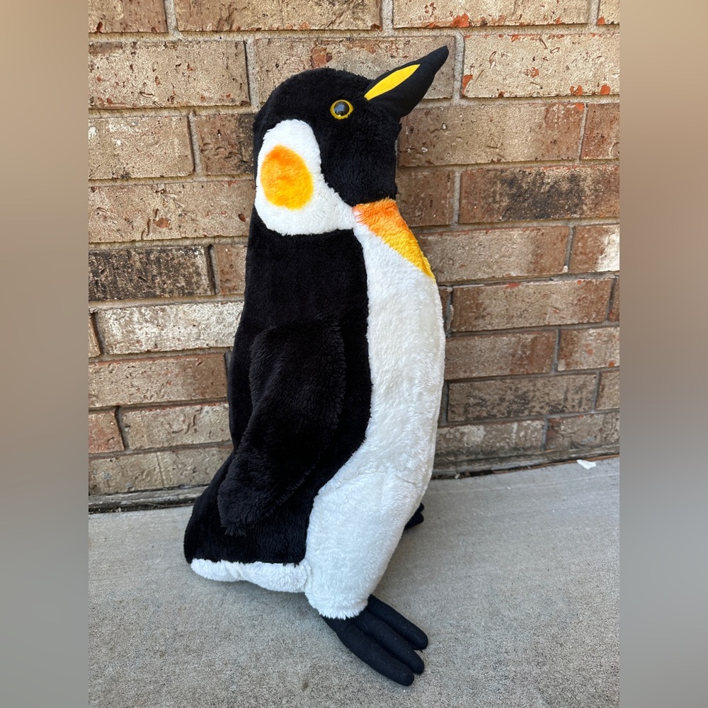 Melissa & Doug Large Jumbo Penguin Plush Zoo Animal 24" Tall Stuffed Animal Toy